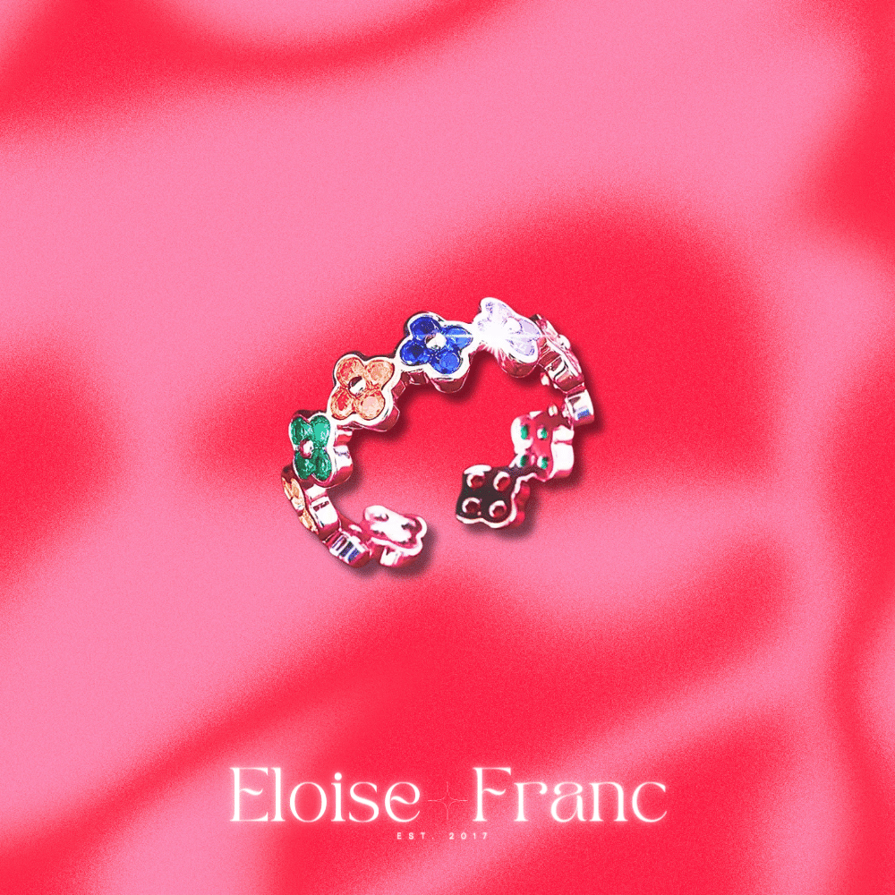 "Trèfle" : Clover Gold & Silver : Ring