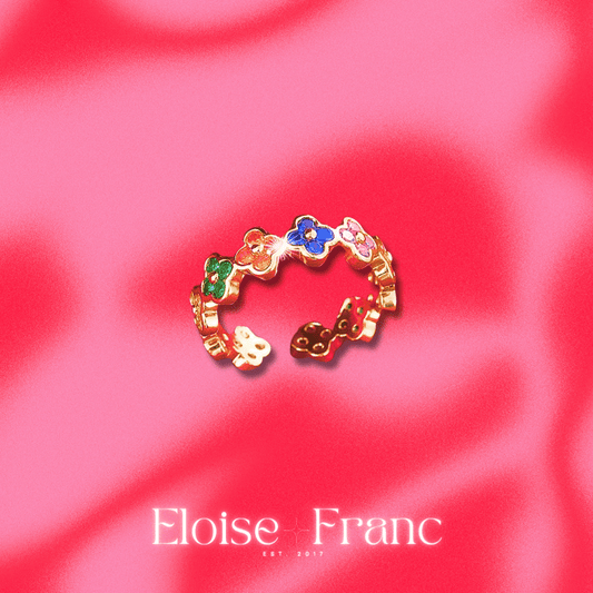 "Trèfle" : Clover Gold & Silver : Ring