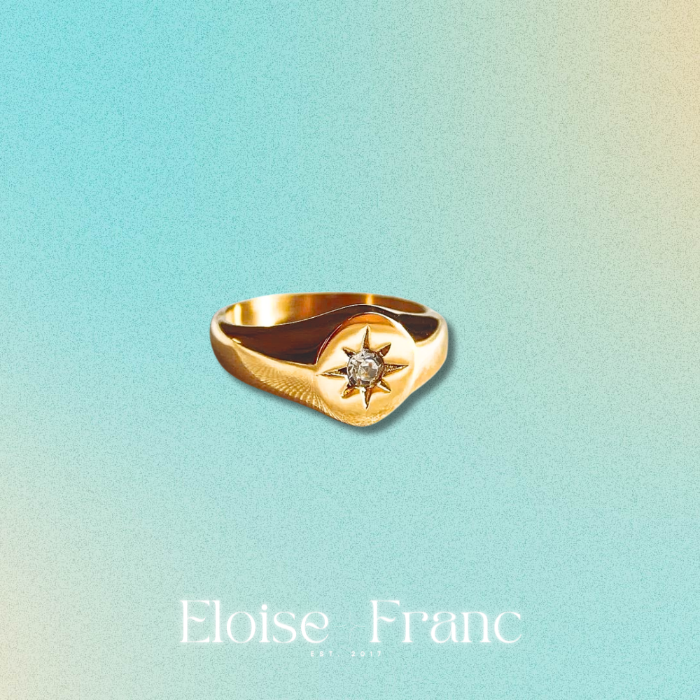 "Étoilée" : Star Signet Gold : Ring